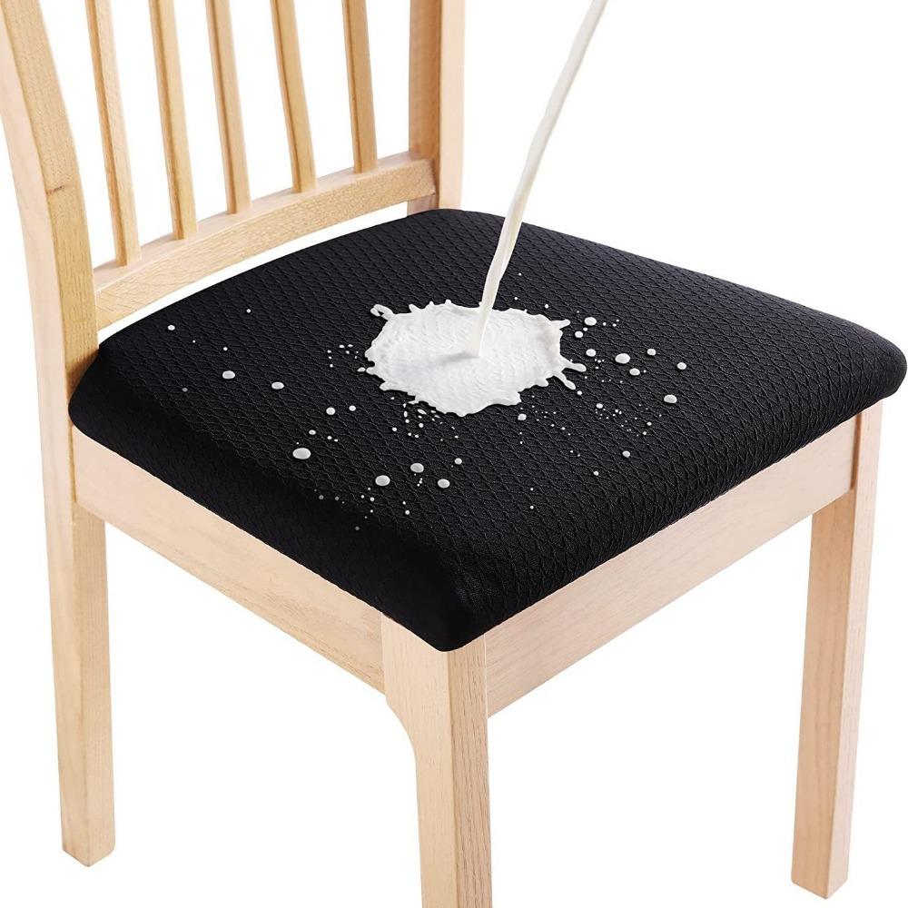 Diamond Jacquard Waterproof Chair Cover Elastic Dining Table Chair Slipcovers for Hotel Home All Seasons