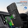 For Motorola Moto G55 5G Case Slide Camshield Kickstand PC+TPU Phone Cover