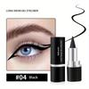 Waterproof & Sweat-Resistant Multi-Use Eye Pencil Set - Smudge-Proof Long-Lasting for Eyeshadow, Eyeliner & Lipstick, 4 Colors (Silver-White/Black)