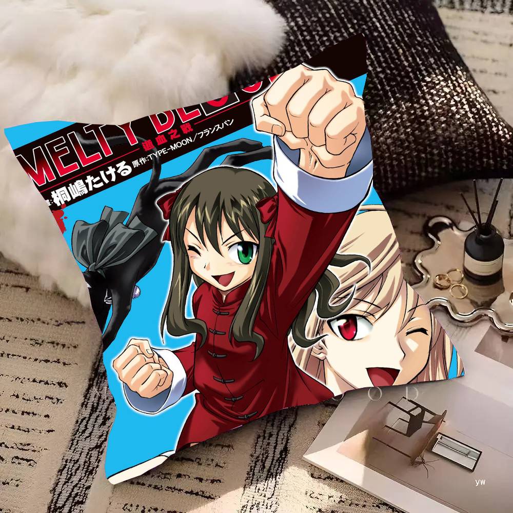 Аниме Игра M-Melty Blood Наволочка Модная Квадратная Наволочка Спальня Диван Комната Ins Декор Отдых