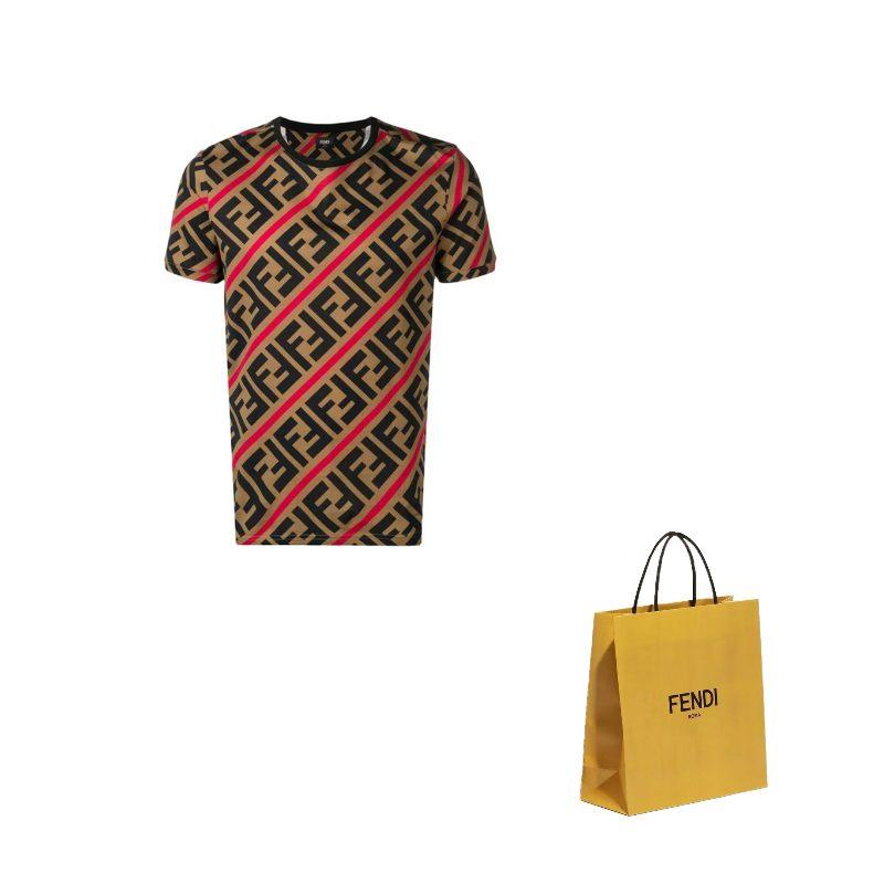 Fendi Футболка с принтом монограммы Ff FY0894A7A8F13J8