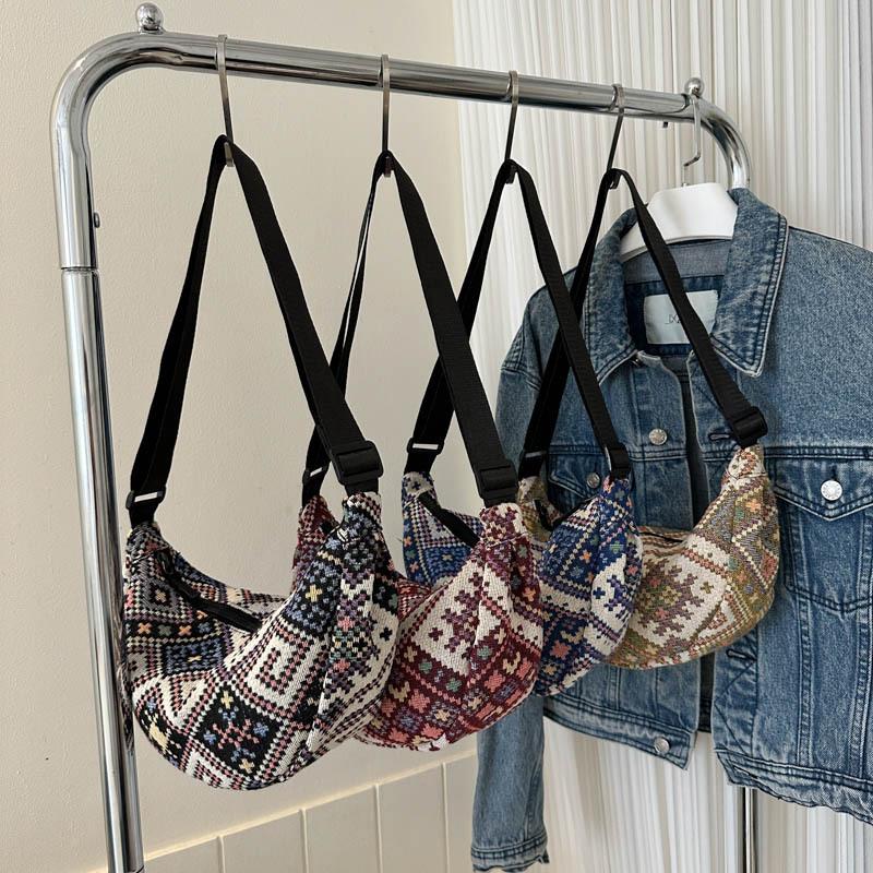 Индивидуальная модная сумка в этническом стиле большой вместимости для женщин 2024 года, новая модная сумка для поездок на работу, сумка для пельменей в иностранном стиле