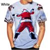 Christmas 3d Printed T-shirt Men's Fashionmen's and Women's Casual Short Sleeve Santa Claus Christmas Eve Shirt Top T-shirt