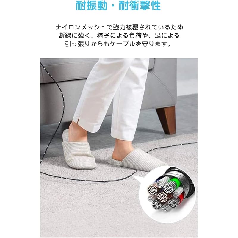 BESTEK USB Type C Cable USB Cable 3.1 Gen2 10Gbps High Speed Data Transfer PD (1m, Highly Durable Nylon Braid/black) BTUSB31K