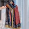 Bohemian Style Scarf for Women Soft Autumn and Winter Warm Shawl for Travel