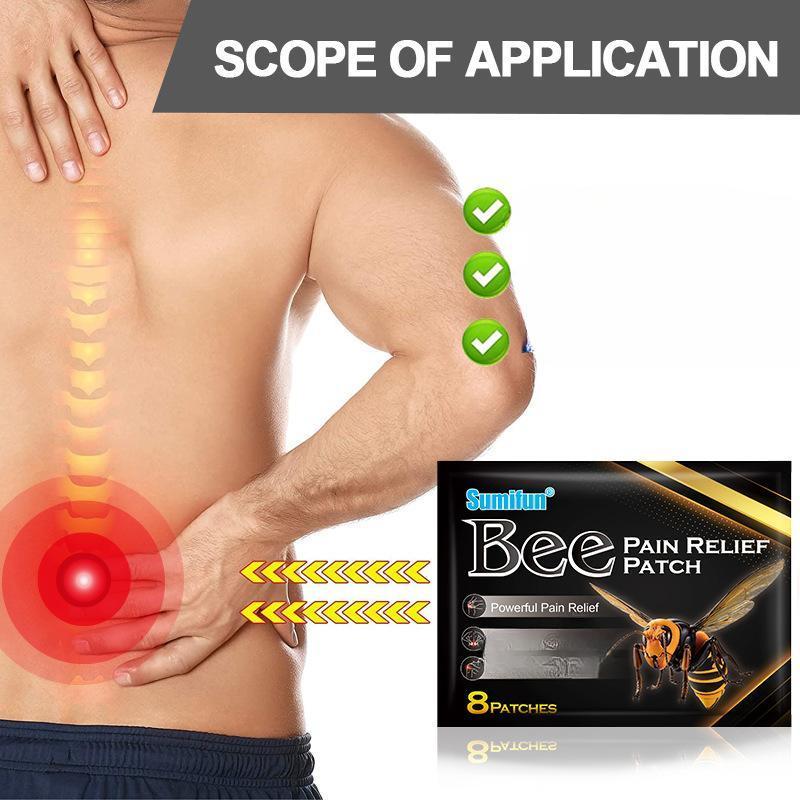 8 пластырей/упаковка пластыря с пчелиным ядом, пластырь для колена и поясничного отдела позвоночника, пластырь для шейного отдела позвоночника