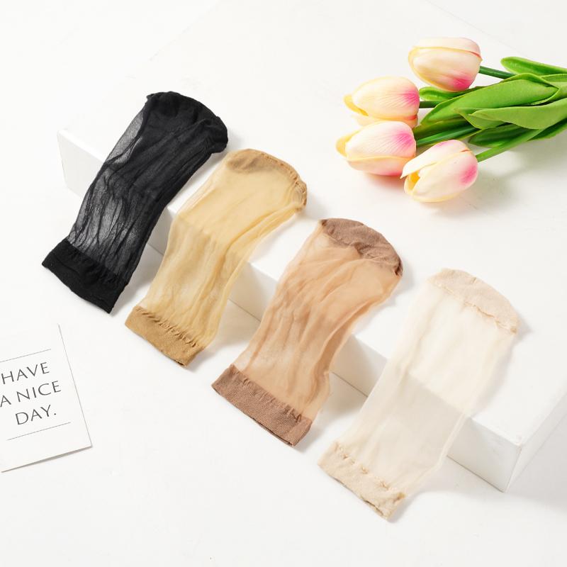 10 пар женских прозрачных летних носков, ультратонкие эластичные носки до щиколотки с кристальной отделкой для повседневной носки весной-летом