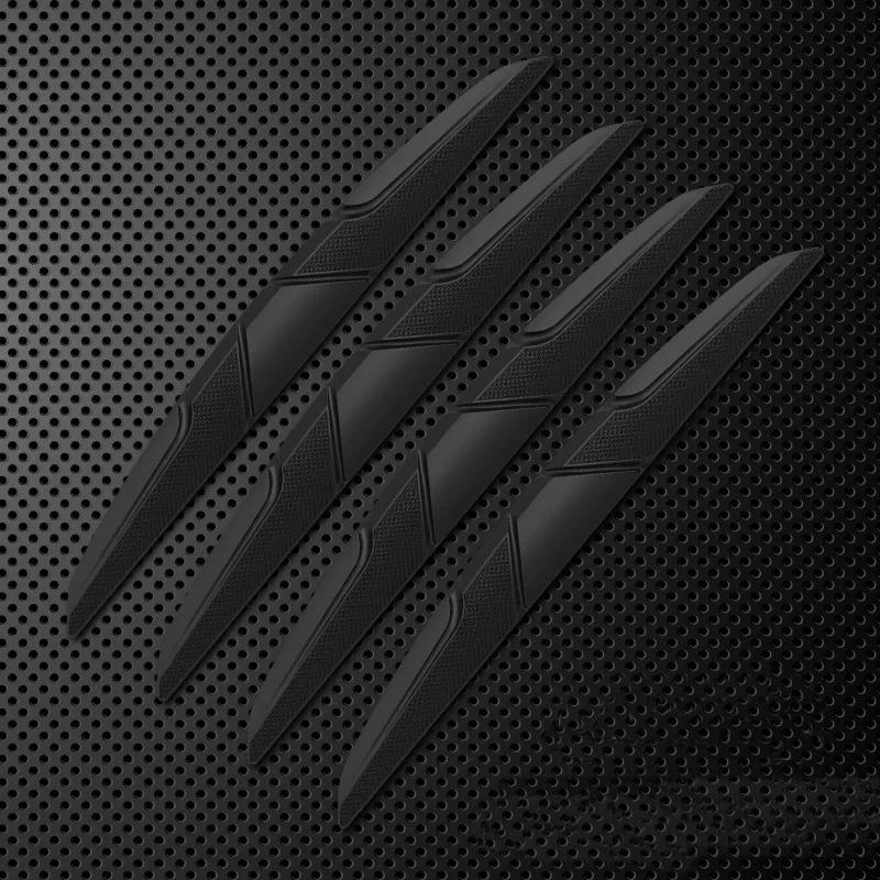 4 шт., наклейки на кромку двери автомобиля, защита от столкновений, силиконовые боковые защитные ограждения, защитная полоса для зеркала заднего вида