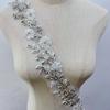 RM-802 Hot Sale Beaded Rhinestone Flower Lace Applique Trim Sewing Motif Embroidery