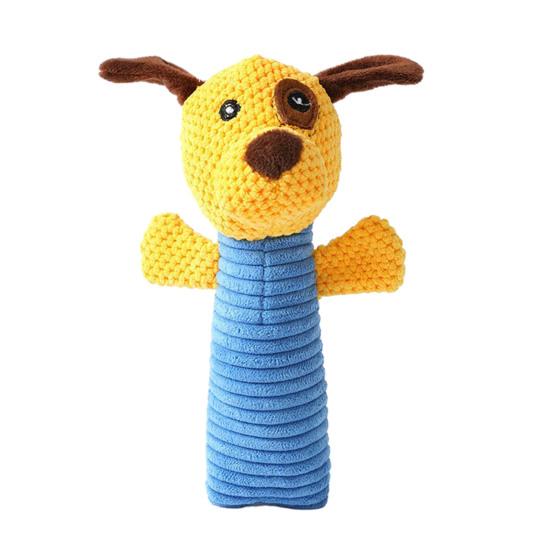 Пищащая игрушка для собак, плюшевые игрушки, жевательная игрушка для собак с хрустящей бумагой, интерактивная игрушка для перетягивания каната для маленьких и средних собак