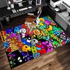 1pc Geometry Dash5 Print Area Rug - Soft, Washable Non-Slip Indoor Mat for Office Chairs, Living Room, Home Office Decorative Rug