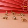 Jurassic World Dinosaur Desktop Ornaments - Antique Copper Crafts for Home and Tea Pet Decoration