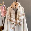 2025 Double Sided Luxury Winter Women Scarf Imitation Cashmere Thicken Warm Shawl Pashmina Scarves Female Wrap Blanket Ladies