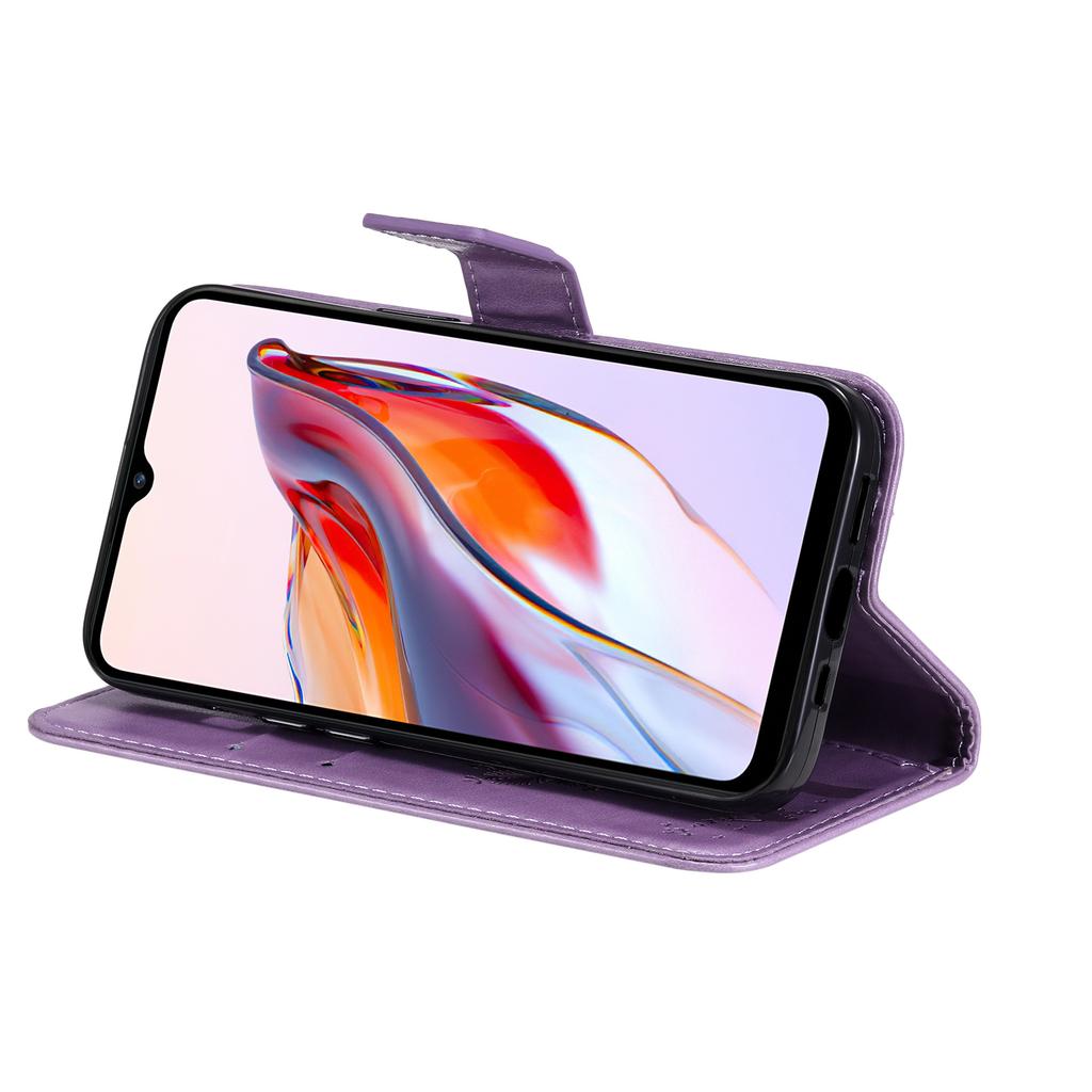 Чехол-кошелек для телефона Xiaomi Redmi 12C 4G/11A 4G с подставкой, рисунок "Кошачье дерево", кожаный, мобильная обложка