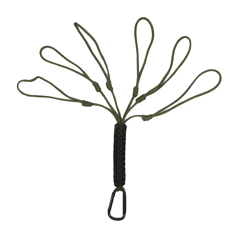 Брелок из паракорда с карабином, военный плетеный шнур, веревка, темляк, аварийный узел, инструменты для выживания на открытом воздухе для ключей/мужчин/женщин