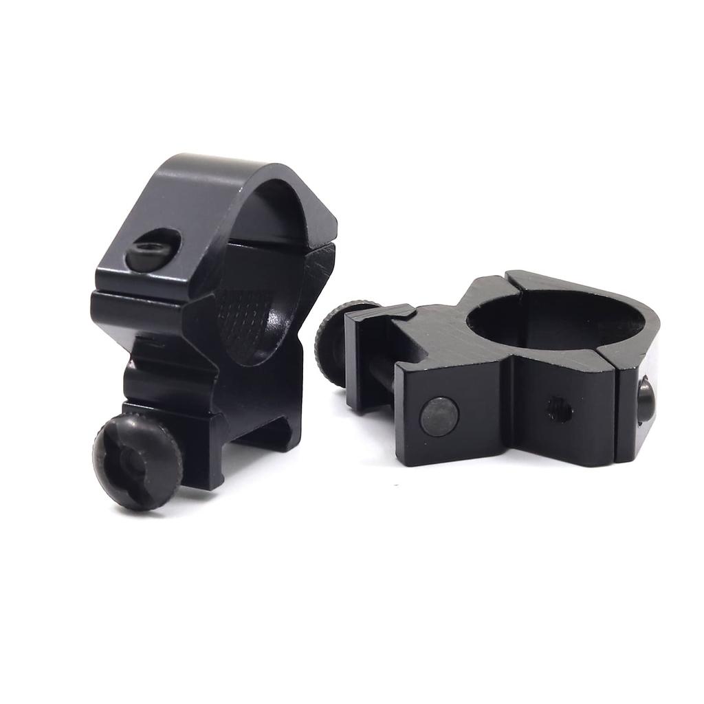 Ygmylandbb Mount Rings, Scope Mount Rings, 25.4mm Diameter, 20mm Base Width, for Mounting Sights, Set of 2