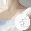 Fashion Silver Color Sun Pendant Necklace Round Chain Women Jewelry Gifts