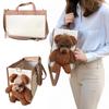 Pet Carrier Handbag Dog Carrier Tote with Leash Clip Peek Window Soft Travel Shoulder Bag for Small Dogs or Cats Bichon Poodle Yorkie