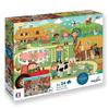 Puzzle 2 X 24 Pièces : Ferme Et Ville