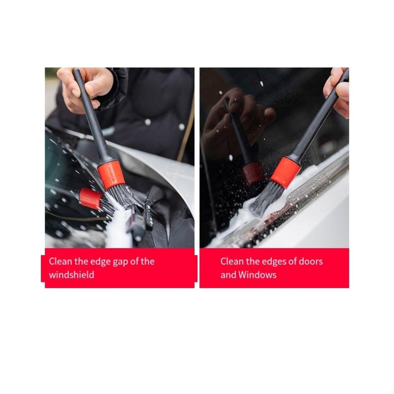 5Pcs Car Detail Brush, Car Wash Maintenance Gap Brush Car Air Conditioner Trend Brush Multi-functional Cleaning Brush