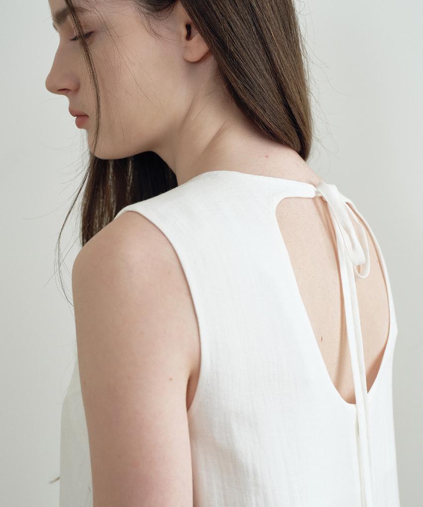Make A Toast Backhole Layered Dress Ivory Mbfsop001Iv