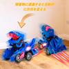 Трансформирующийся робот-машина Динозавр, Игрушка с LED-подсветкой и Пением, Автоматическая подсветка и Популярный подарок для детей, Звуки, Машина, Трансформация в одно целое,