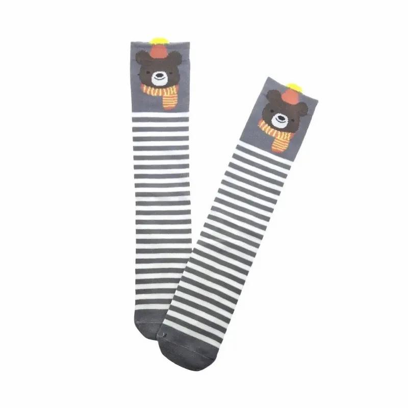 Носки с героями мультфильмов, хлопковые милые носки с маленькими животными, милые гольфы, детские носки для мальчиков и девочек, От 2 до 12 лет
