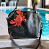 Cute Pu Crab Keychain Summer Bag Charm Multi-color Pu Leather Lobster Pendant  Bag Ornament