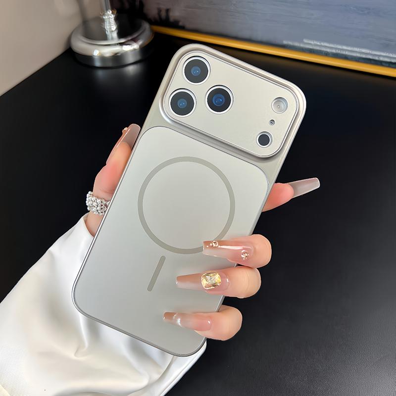 Популярный Космический Оранжевый Акрил ПК Для Чехла Телефона Для Для Iphone 17 Pro Max 16 1 14 13 Магнитная Беспроводная Зарядка Жесткий Чехол