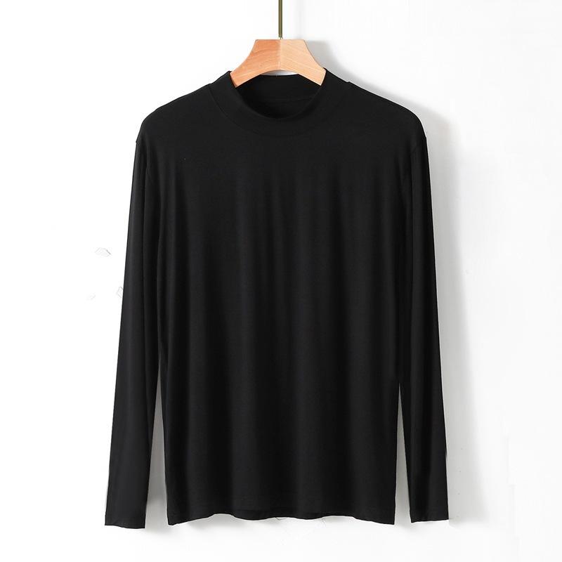 Мужские оверсайд 4XL, весенне-осенние модальные футболки с длинными рукавами, топы, блузка, одежда для сна, пижамы для мужчин, майки