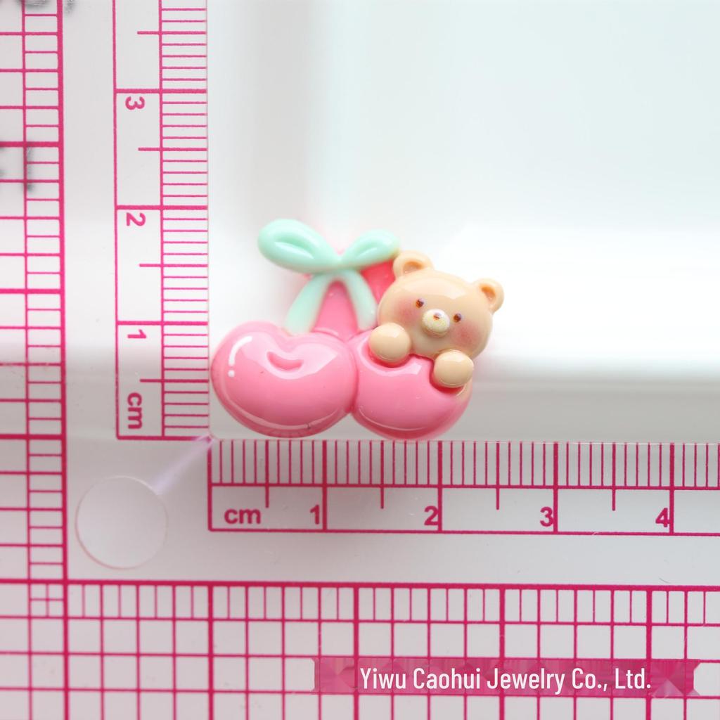 Очаровательные блестящие мультяшные аксессуары для волос из смолы: Детские шпильки, кольца, зажимы и нашивки для поделок своими руками