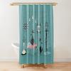Шторка для душа Mid Century Meow Ретро Атомик Коты Шторка для душа Кити Животное Винтажный Декор Ванной Комнаты Тканевая Шторка С Крючками