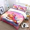 Winged Unicorn Capybara Art Bedding Duvet Cover Set  (1*Duvet Cover 2*Pillowcases, without duvet insert)