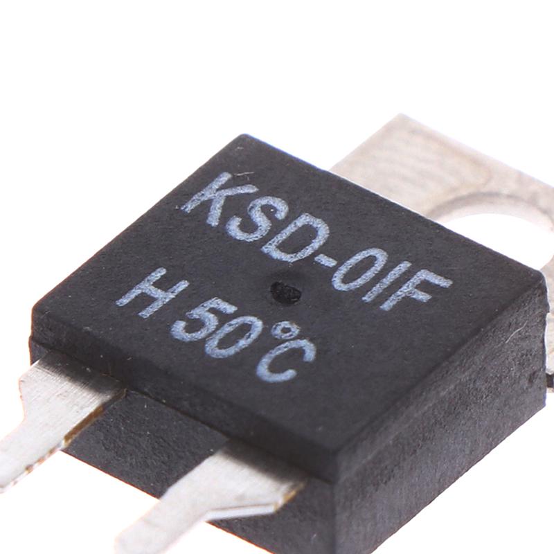 2шт нормально открытый термопереключатель датчик температуры термостат Ksd-01F 50 градусов