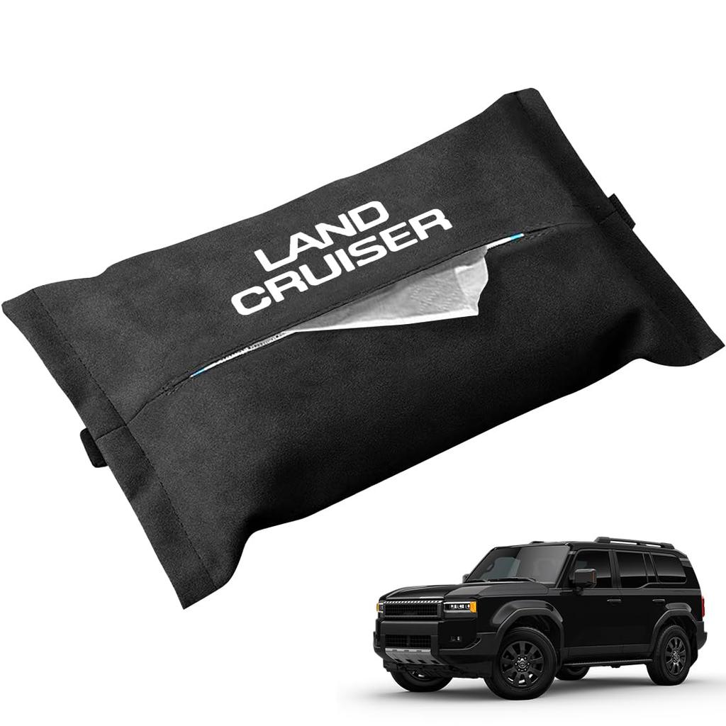OuTLife Custom Car Tissue Case for the New Land Cruiser Series and Tissue Storage Holds All Luxurious Easy Custom Logo (150 Series/250 Later), Holder,