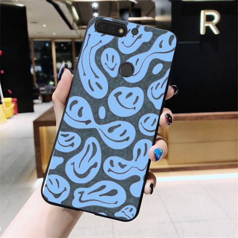 Чехол для телефона с триповым смайликом для Huawei Honor 10X Lite 20 7X 7A 7C 8A 8C 8X 9X 9A 9S 7S 10i 20i 20S 20lite