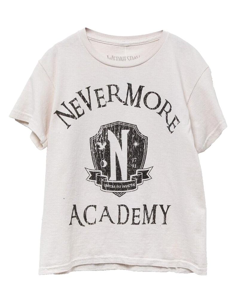 СРЕДА Аддамс Nevermore Молодежная рубашка для девочек, свободный крой, цвет слоновой кости, новая S, M, L