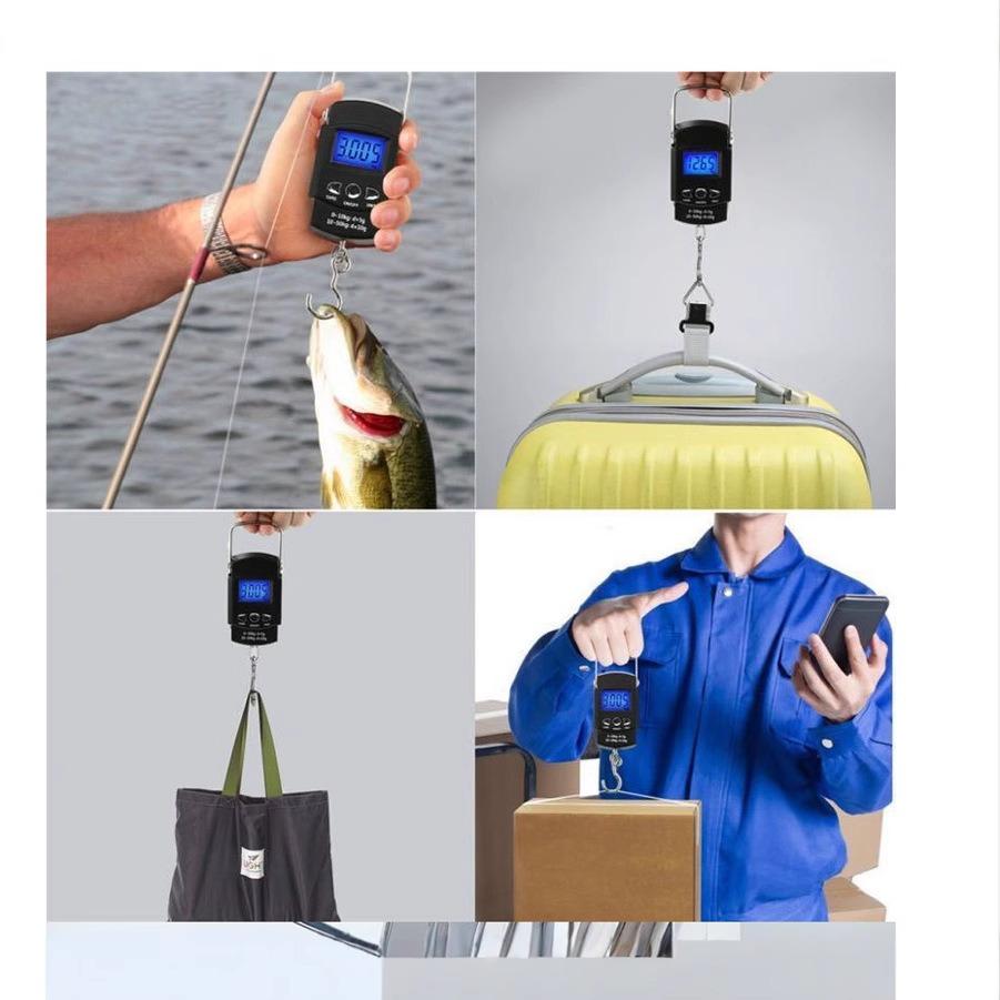 Digital Scales Luggage Scale Load 50kg-10g LCD Mini Protable Pocket Fishing Scale Electronic Hanging Travel Pocket Scale Luggage Scales Weights Tool