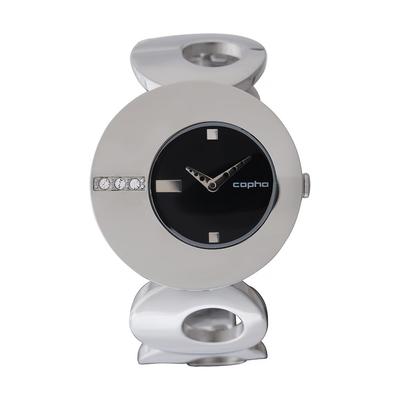 Copha O Watch - Черный циферблат Серебряный браслет