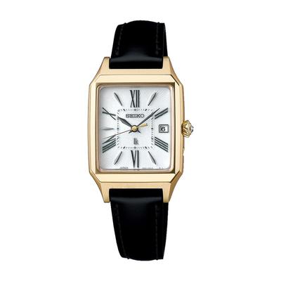 [Часы Seiko] Rukia Grow Square Design Solar Radio Wave SSVW212 женские серебряные + женские золотые