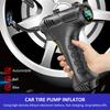 Беспроводной насос для накачивания шин 12 В 120 Вт USB перезаряжаемый воздушный компрессор ручной электрический цифровой насос для шин для автомобиля мотоцикла велосипеда