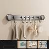Wall-Mounted Vacuum Suction Cup Hooks 4/6 Hooks Kitchen Storage Hooks  for Home