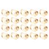 20 dona D halqali perchinlar metall vintli bolt perchini 16x12mm 360 daraja aylanadigan perchinlar DIY teri uchun
