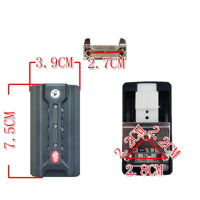 Для 065C Таможенные замки Кодовые замки отделения для багажа Пряжка Чемодан на колесиках Дорожный багаж Противоугонные Запасные кодовые замки