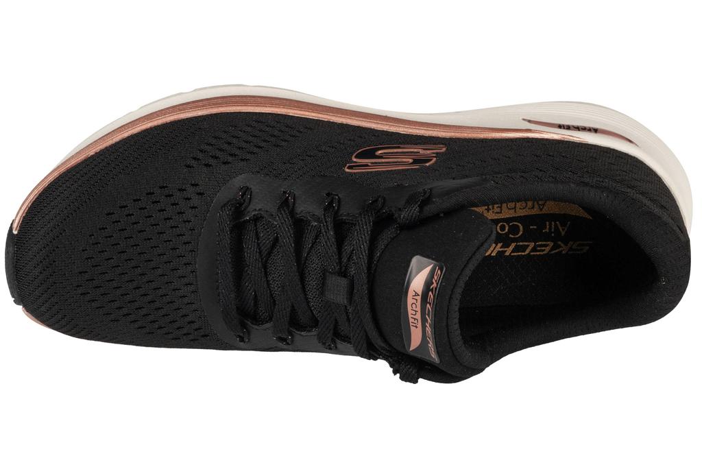 Skechers Arch Fit 2.0 - Glow The Distance, Womens Black Sports Shoes