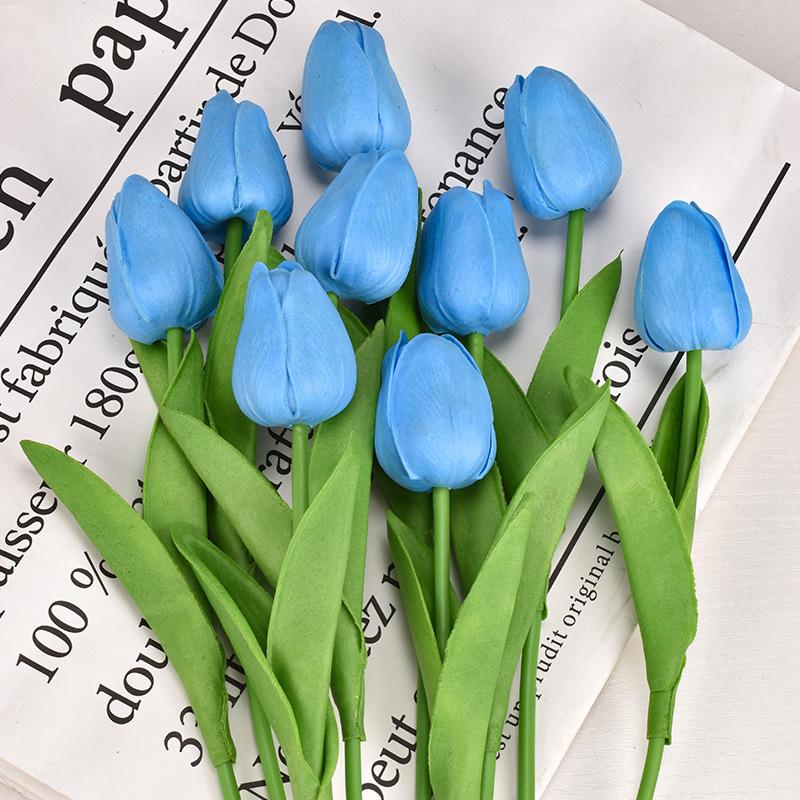 10 шт. искусственные цветы садовые тюльпаны реалистичные цветы тюльпан букет декор искусственный цветок для украшения дома свадьба