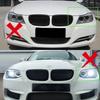 For BMW 3 Series E92 E93 Coupe M3 2008-2010 2x Car ABS Grille Front Kidney Grill Doulbe Line Style 51137157277 51137157278 Parts