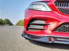 Подходит для Mercedes-Benz C-Class W205 (2015-2021 гг.) Аэродинамический задний спойлер и комплект переднего бампера с губой AMG