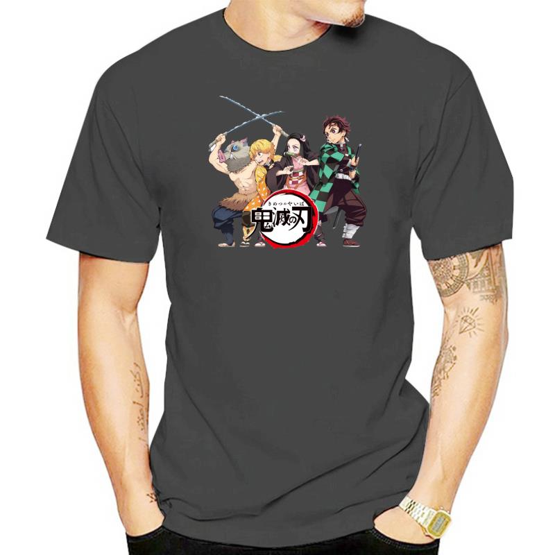 Футболки Family Bonds, футболка унисекс из хлопка, спереди и сзади, Demon Slayer Kimetsu No Yaiba, аниме, двухсторонняя футболка с коротким рукавом, большой размер