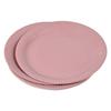 Set de 20 assiettes carton 23 cm Unies rose poudre